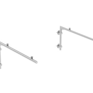 Nierdzewna daszka profil trubka 825x405mm +5° GS/PR-825×405
