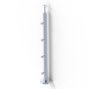Słupek balustrady polerowany A-VR90-4D12-L