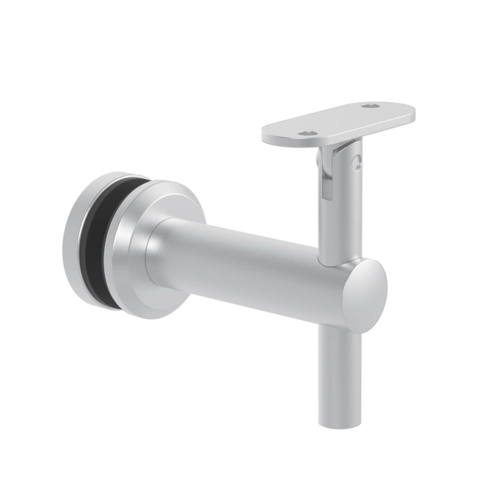 Uchwyt poręczy 40x40 mm do szkła 12-30 AISI304, 40 A/0155-000