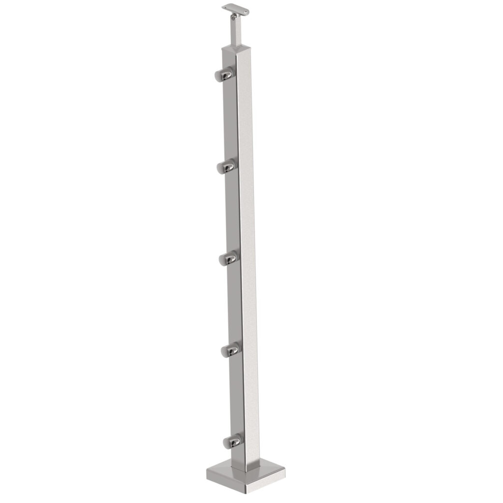 Slupek ze stali nierdzewnej 40x40x2mm h=100cm AISI AJP-VS100-5D12