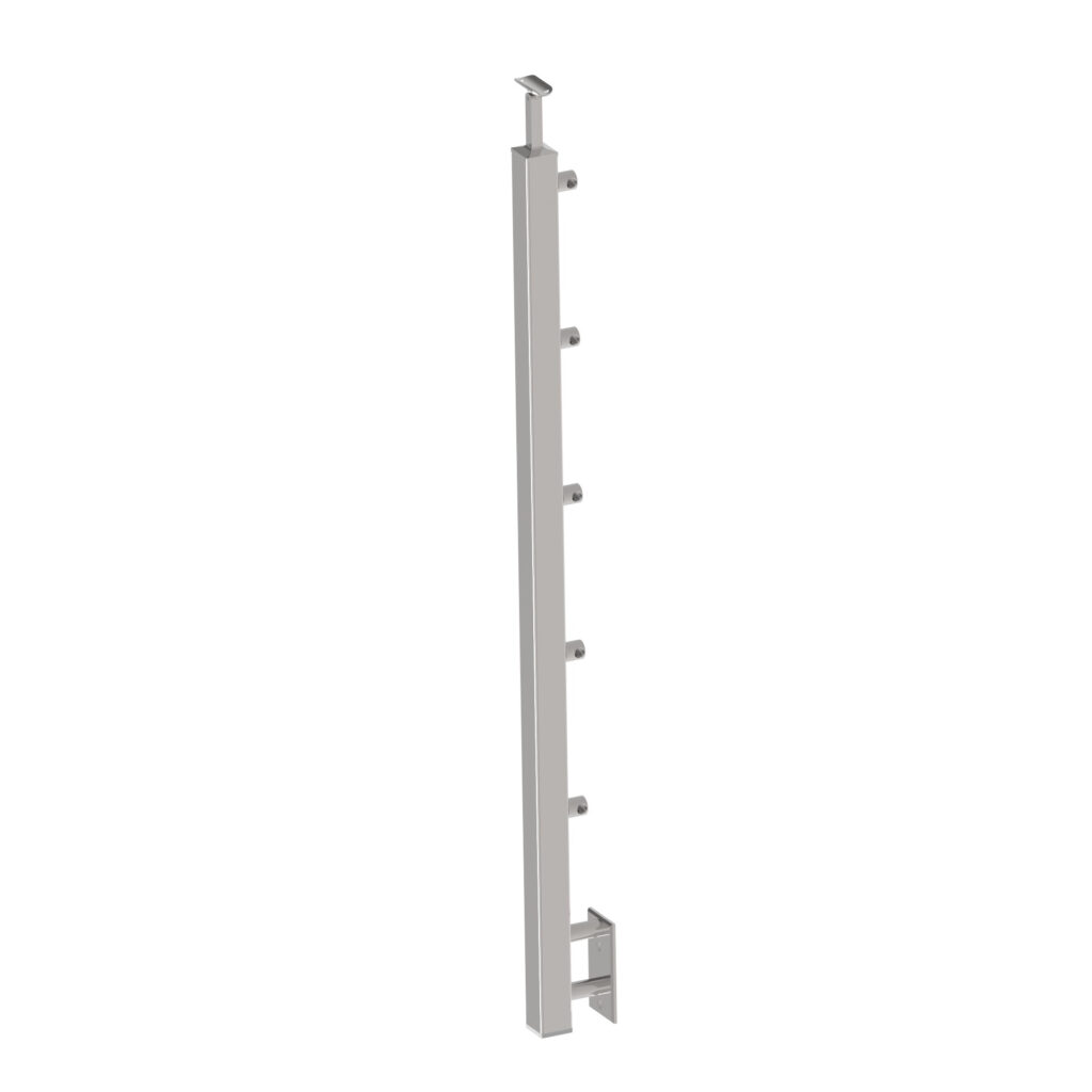Slupek ze stali nierdzewnej AISI304, 40x40x2/5xd12 AJP-BR100-5D12