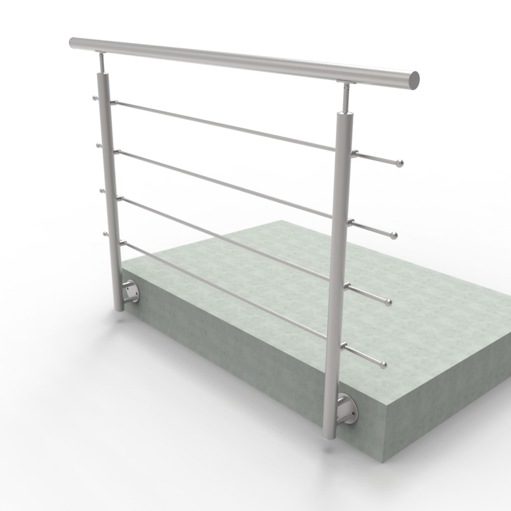 Balustrada nierdzewna, AISI304, 1500x900mm, BR A/ZBR90-1500
