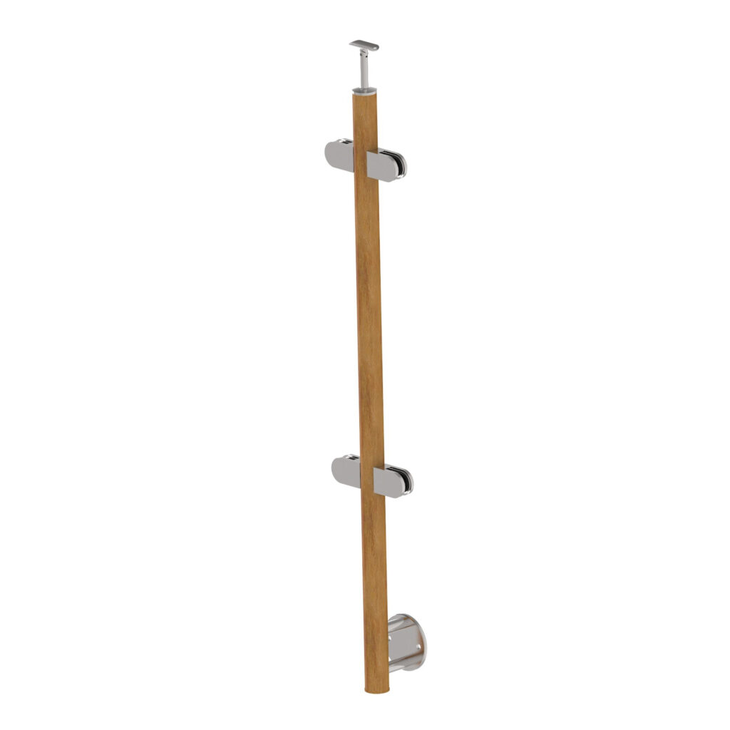 Drewniany słupek DUB (OAK), D42,4/H1000mm WD-BR100-4G