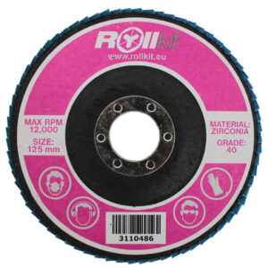 Tarcza listkowa do stali nierdzewnej, D125, d22,2, t7,25 mm, P40 Q1/L01-125-40