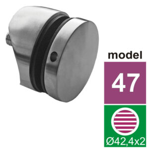 Uchwyt szkła punktowy AISI316, D42,4×2/D50/H10/T8- A14/0747-242