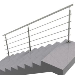 Balustrada nierdzewna AISI304, D42,4/4xd12/H900/L3 A/ZVS90-3000