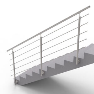 Balustrada nierdzewna AISI304, D42,4/5xd12/H1000/L A/ZBS100-3000