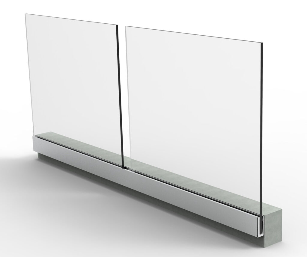 Balustrada całoszkalna 2500x1000mm AL/ZBR100-2500-005