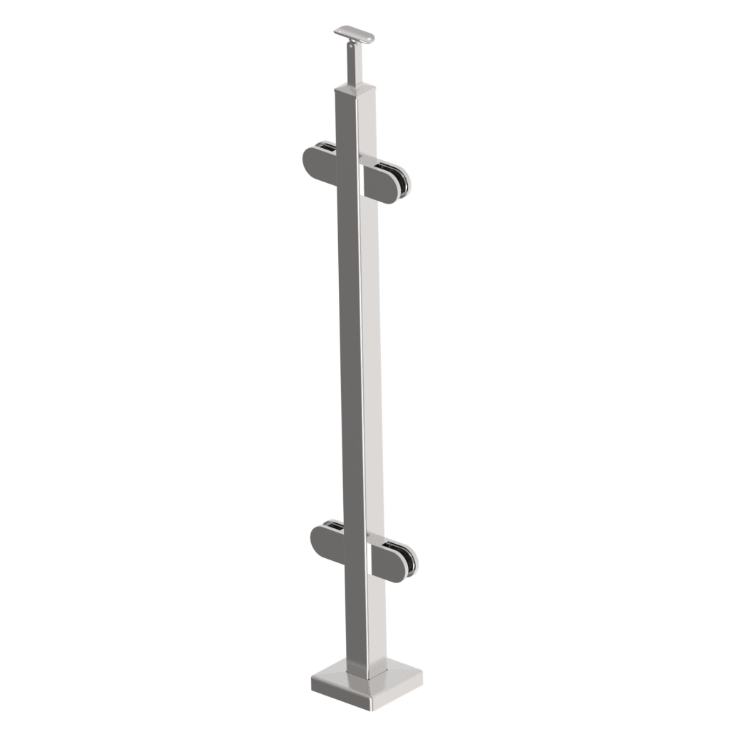 Słupek nierdzewny -prosto AISI304, 40x40x2/4xmodel AJP-VR100-4G