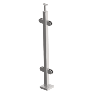 Słupek nierdzewny -prosto AISI304, 40x40x2/4xmodel AJP-VR100-4G