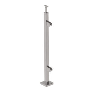 Słupek nierdzewny -prosto AISI304, 40x40x2/2xmodel AJP-VR100-2GR
