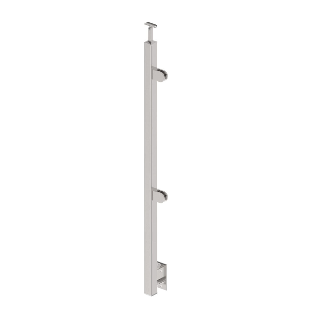 Słupek nierdzewny AISI304, 40x40x2/2xmodel22/H900m AJP-BS90-2GR