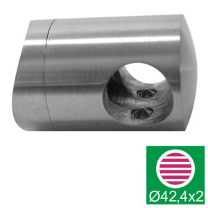 Uchwyt przelotowy złączny AISI316, D42,4/d10mm A14/0826-042