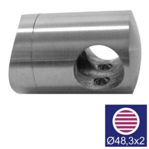 Uchwyt przelotowy złączny AISI316, d12/D48,3mm A14/0831-048