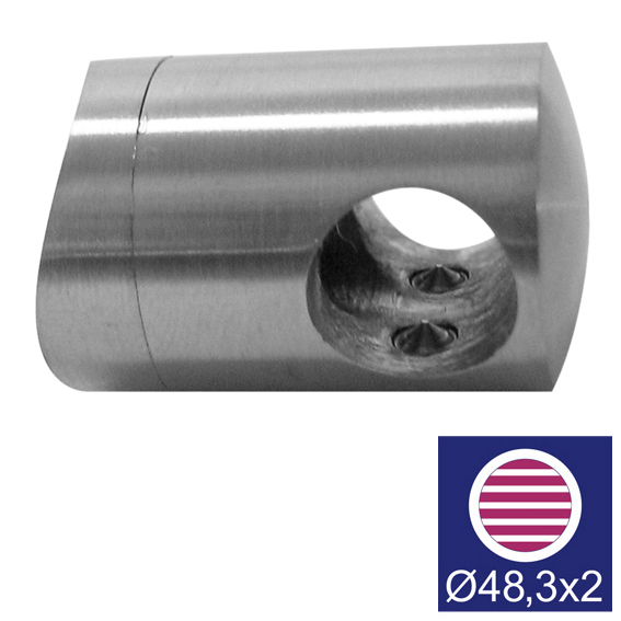Uchwyt przelotowy złączny AISI316, d12/D48,3mm A14/0831-048