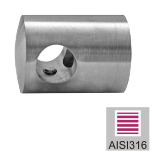 Uchwyt przelotowy AISI316, d10/40x40x2mm A14/0825-000