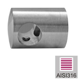 Uchwyt wypełnienia końcowy- prawy AISI316, d12/40x A14/0833-000