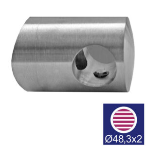 Uchwyt wypełnienia końcowy- lewy AISI316, d12/D48, A14/0832-048