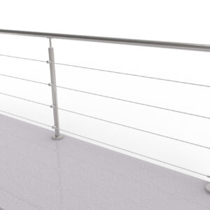 Balustrada nierdzewna AISI304, D42,4/4xd5/H900/L30 A/ZCVR90-3000