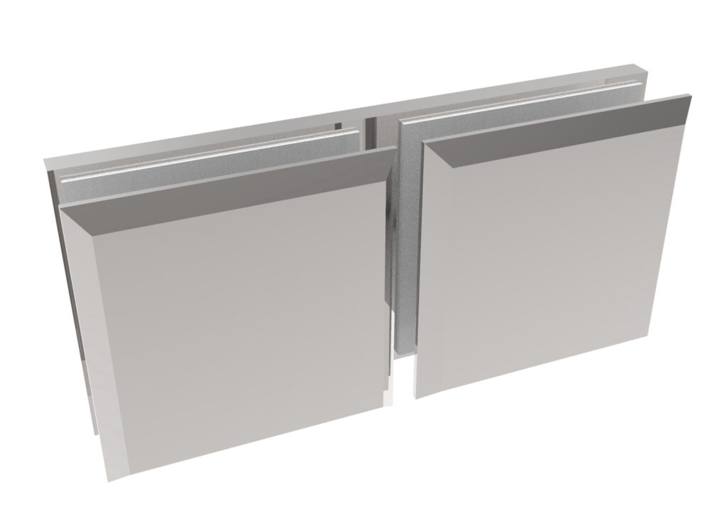 Uchwyt szkła, Zamak, T 8-10 mm GS-ZN/ZP-917/P/Cr