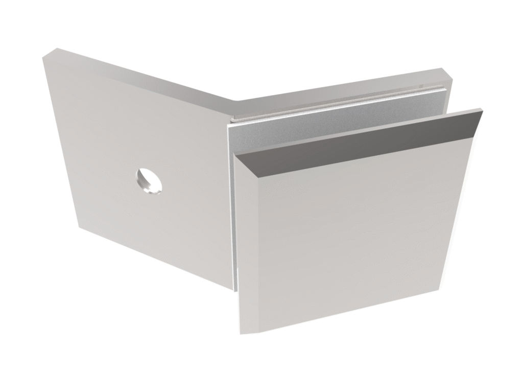 Uchwyt szkła, Zamak, 135°, T 8-10 mm GS-ZN/ZP-903/P/Cr