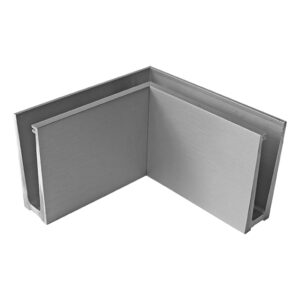 Profil balustrady szklanej Al AL/ELOX/Satin L195mm AL/0004-S-E-90-IN