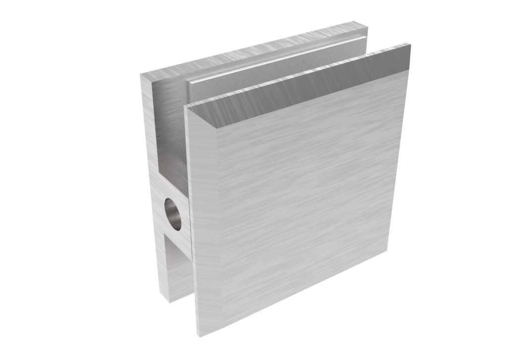 Uchwyt szkła, Zamak, 45x45x20/T 8-10 mm GS-ZN/ZP-901/S
