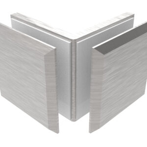 Uchwyt szkła, Zamak, 90°, T 8-10 mm GS-ZN/ZP-906/S
