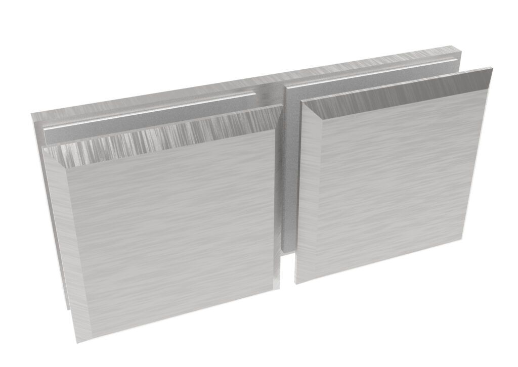 Uchwyt szkła, Zamak, T 8-10 mm GS-ZN/ZP-917/S