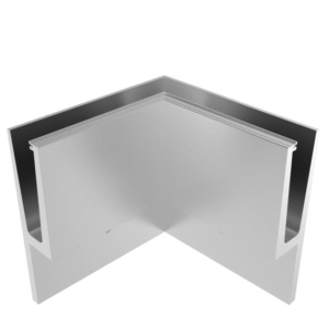 Profil balustrady szklanej Al-boczny AL/ELOX AL/0011-N-E-90-IN