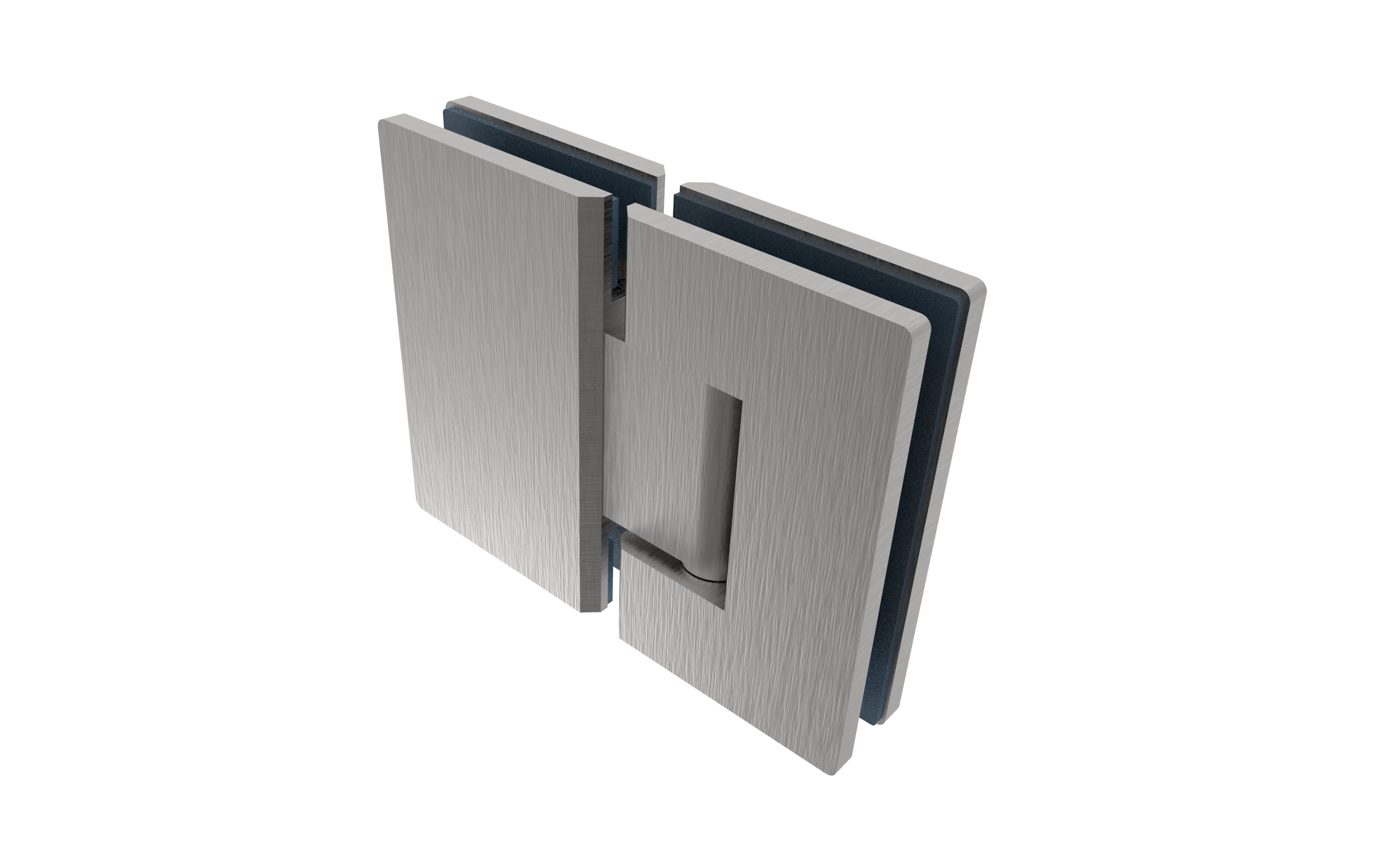 Zawias do drzwi szklanych +/- 90 stopni AISI304, GS-304/D-B-990-2/S-B