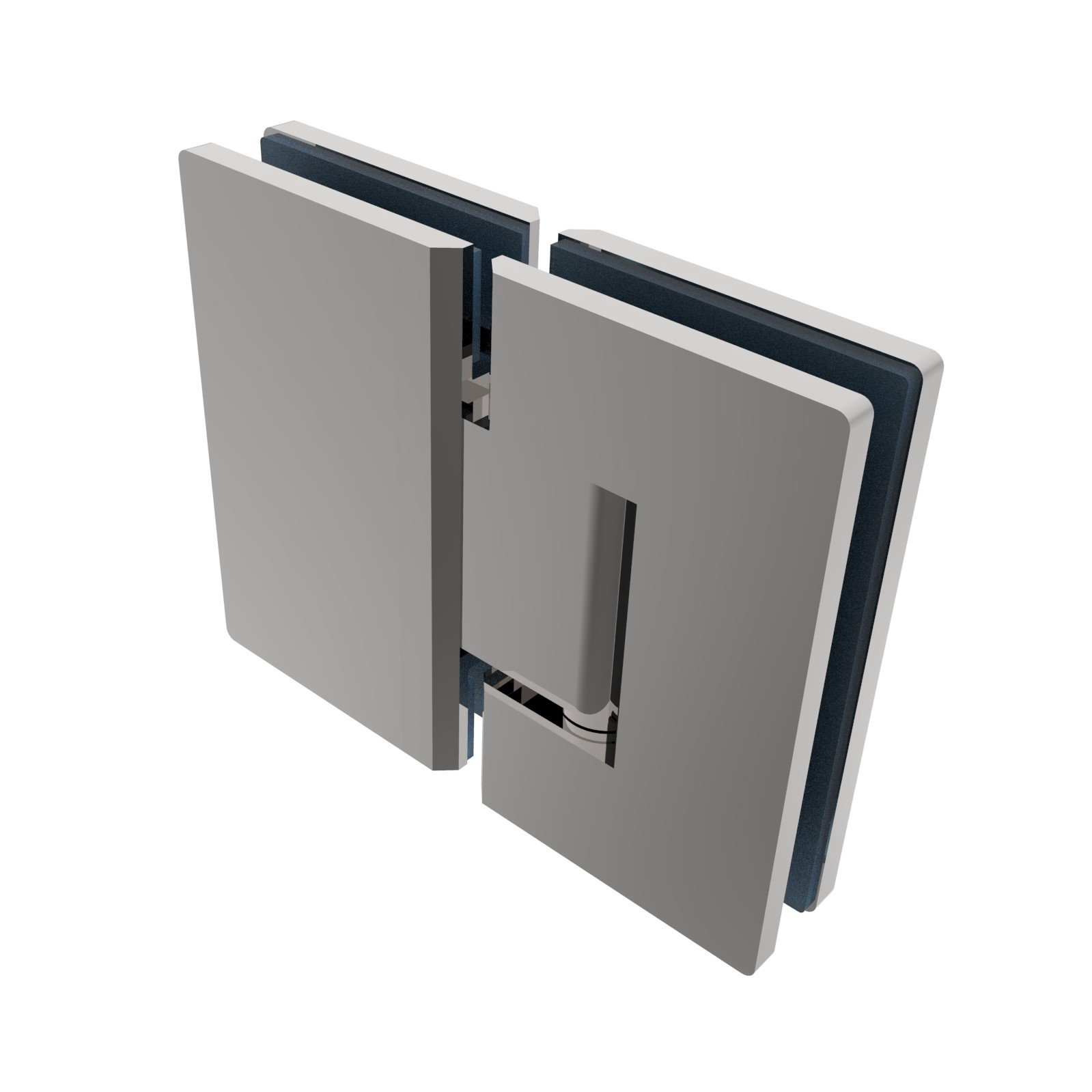 Zawias do drzwi szklanych +/- 90 stopni AISI304, GS-304/D-B-990-2/P/Cr-B