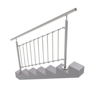 Balustrada nierdzewna pionowa VR AISI304, D42,4/d1 A/ZVVS100-2000-D12/D12