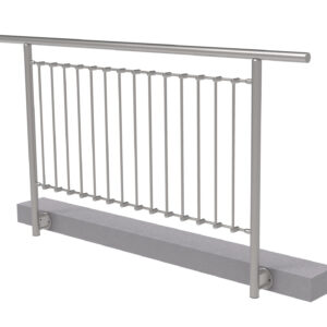 Balustrada nierdzewna pionowa BR AISI304, D42,4/d1 A/ZVBR100-2000-D12/D12