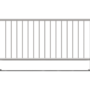 Balustrada nierdzewna pionowa VR AISI304, D42,4/d1 A/ZVVR100-2000-D42/D12