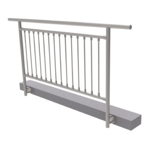 Balustrada nierdzewna pionowa BR AISI304, D42,4/d1 A/ZVBR100-2000-D33/D12