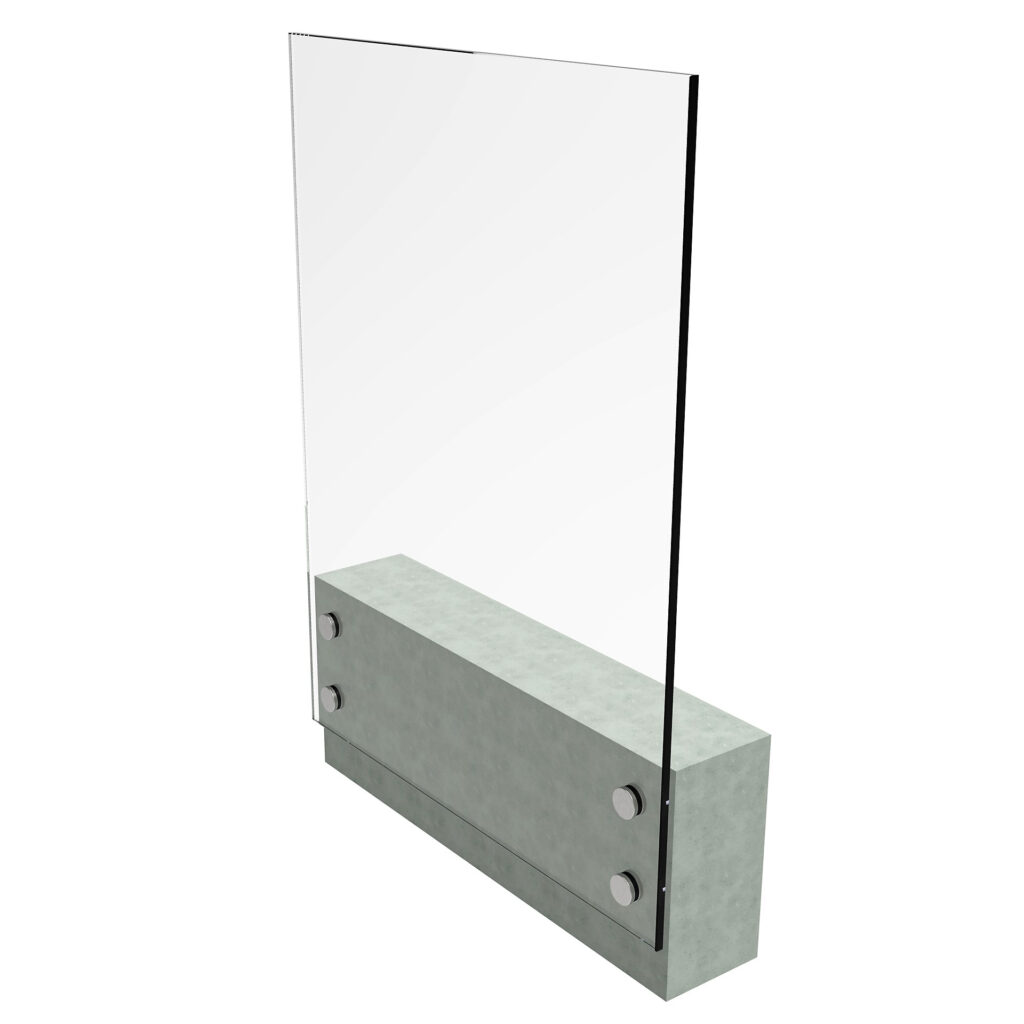 Przeszklenie balkon francuski AISI304 GS/FRB6-133x100-16,76-747