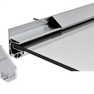 Aluminiowa daszka szklana profil -2° AL/PR2-N-E-2500
