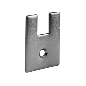 zaślepka profilu do szkla czołowa  t = 8mm GS-AL/ZP-Z02A-8/N/E