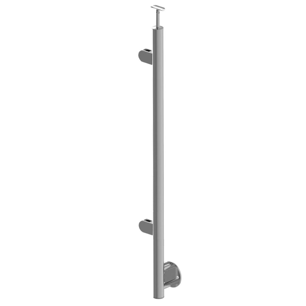 Słupek nierdzewny  + plate A-BR100-2GR-250P