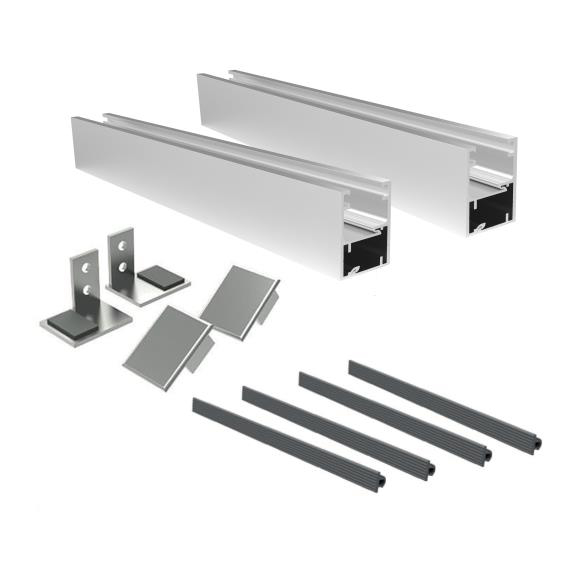 Francuskie okno Aluminiowa rama bez szkła GS/FRB10-100-ZK-N-E