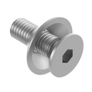 Śruba stożkowa+podkładka stożkowa,M8, AISI316, SW=T40 W-DIN 7991-A4 M8x20-P