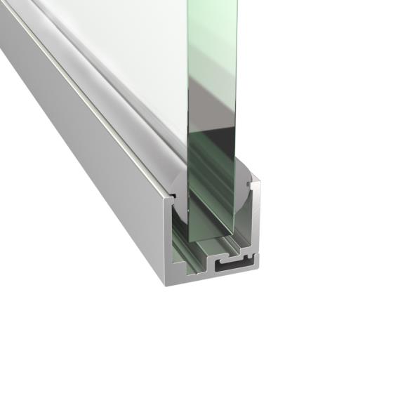 Listwa montazowa do zabudowy szklan 20x21mm GS-AL/ZP-20x21/N/E