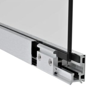 listwa zasciskowa do obudowy szklannej elox-inox GS-AL/ZP-32×46/S-VA