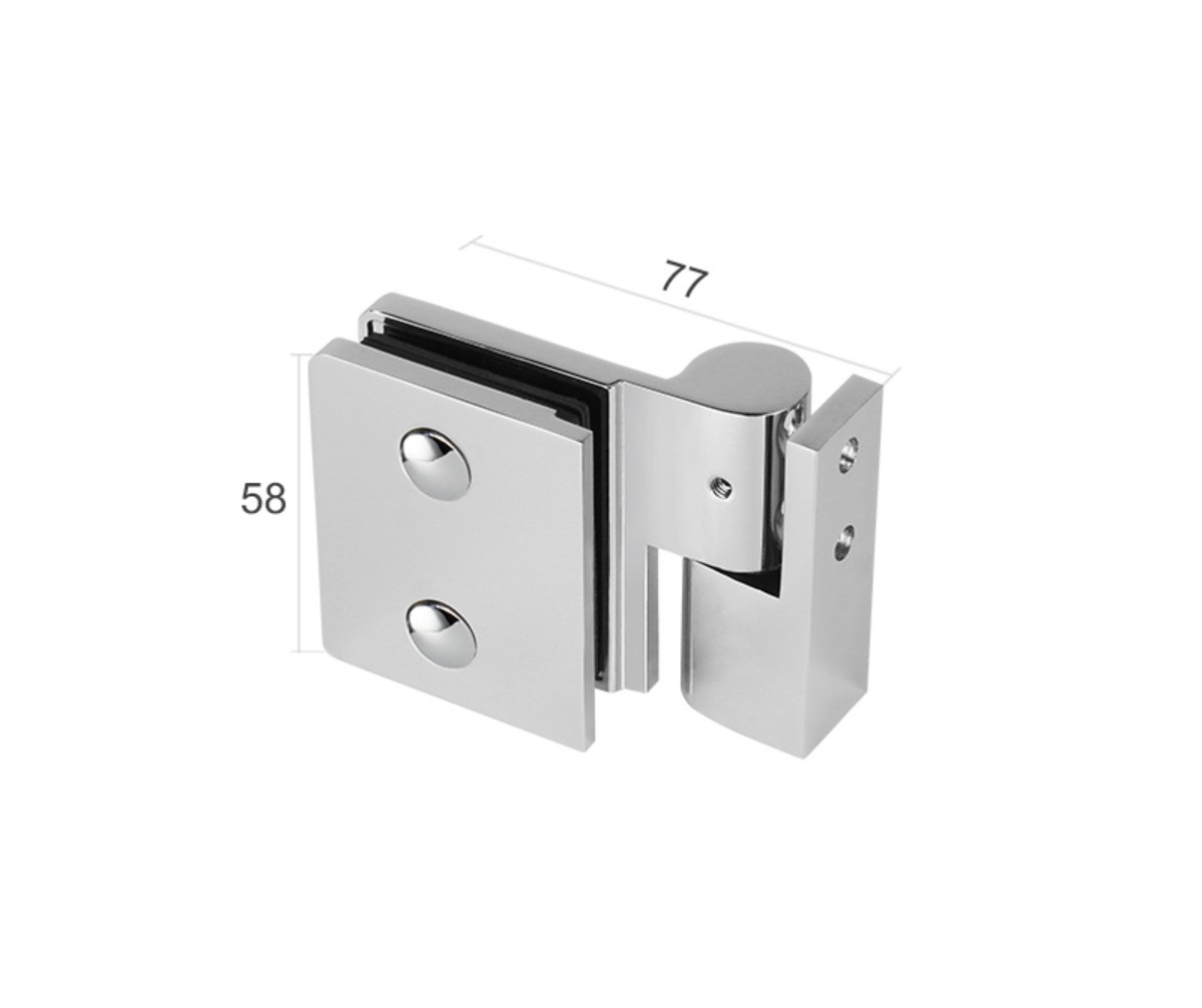 Zawias do kabiny prysznicowej GS-MS/D-B-900-2L/P/Cr-B