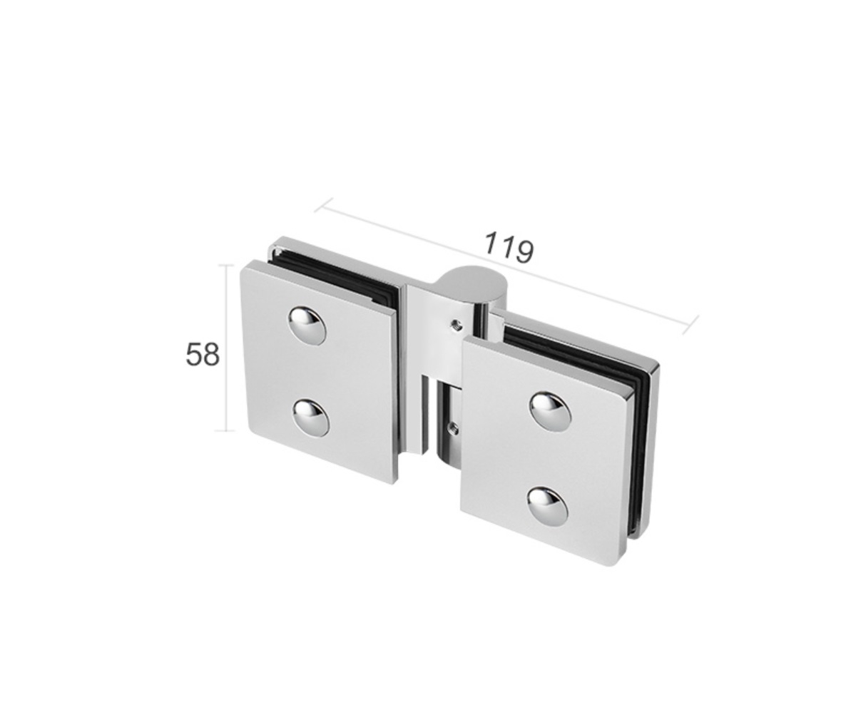 Zawias do kabiny prysznicowej GS-MS/D-B-900-4L/P/Cr-B