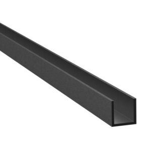 Profil aluminiowy U AL 20x12x2mm BLACK GS-BLACK/ZP-2012/S
