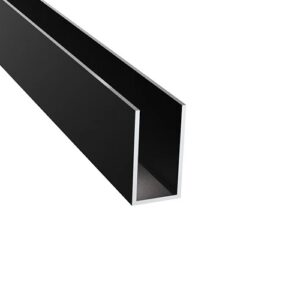 Profil aluminiowy U AL 36x19x1.5mm black GS-BLACK/ZP-3619/N/B