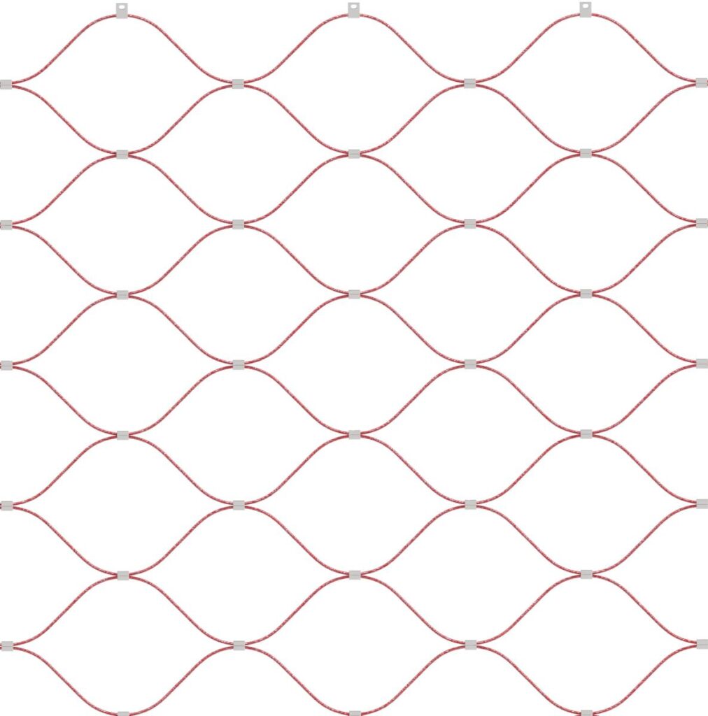 Wypełnienie linkowe. A14-RED/LV-70x120x1,5-10