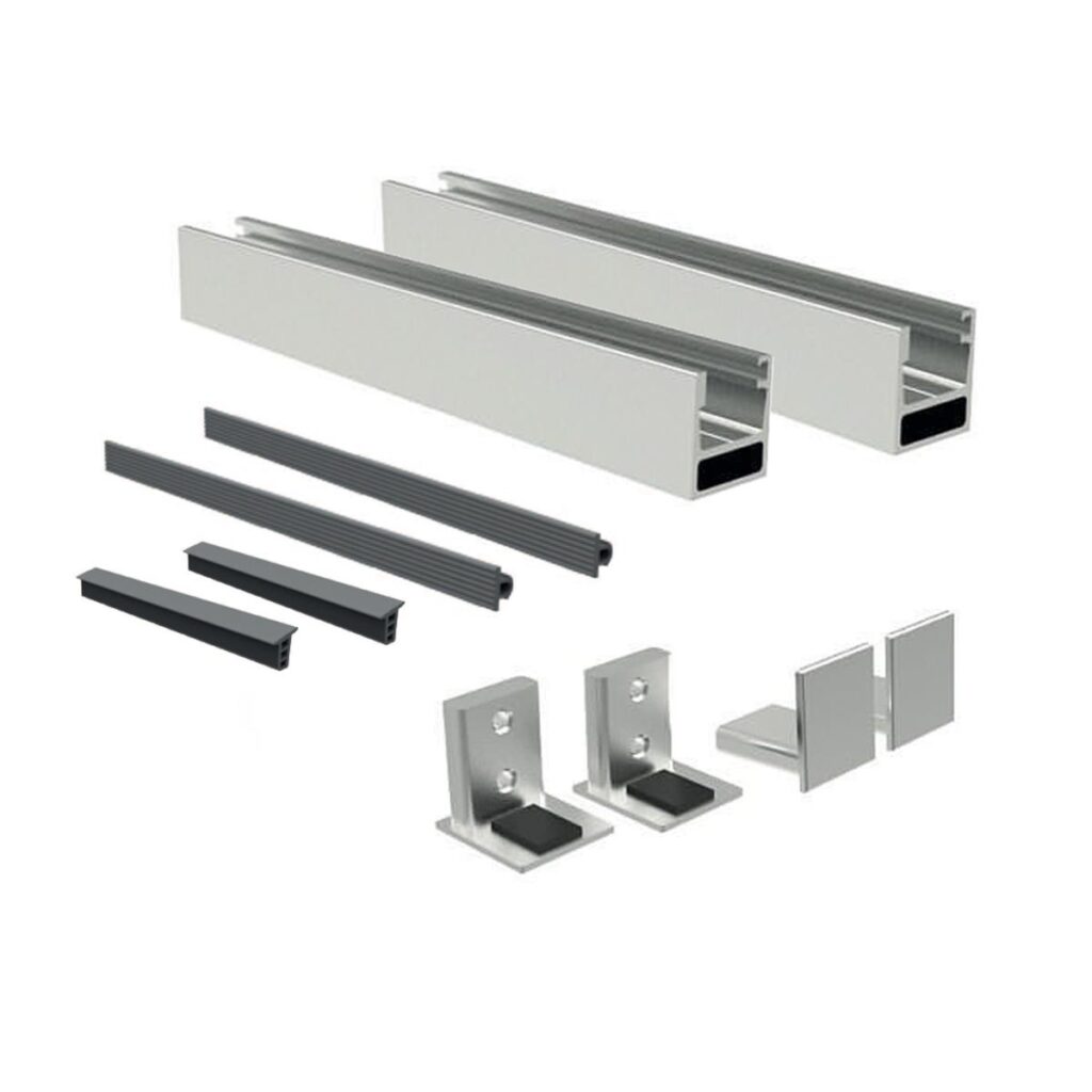 Francuskie okno Aluminiowa rama bez szkła GS/FRB10-110-BK-N-E